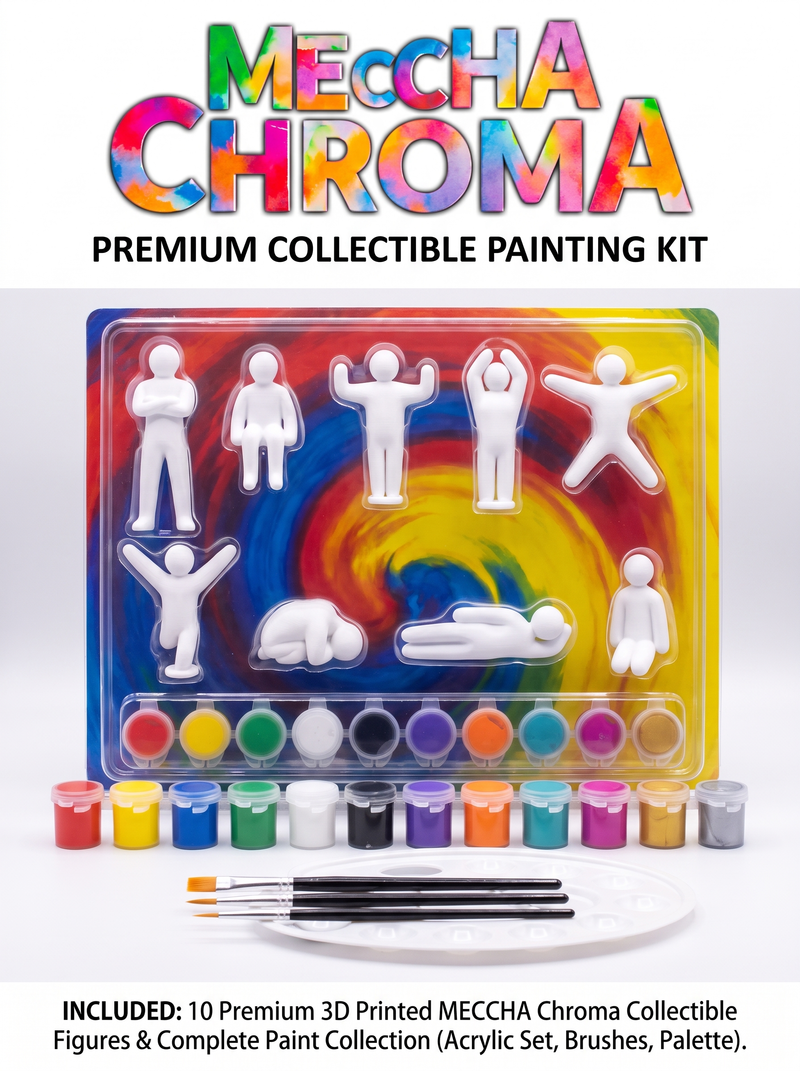 Kit Collector MECHHA CHROMA — coffret de 10 figurines inspirées de MECCHA CHAMELEON avec accessoires de peinture